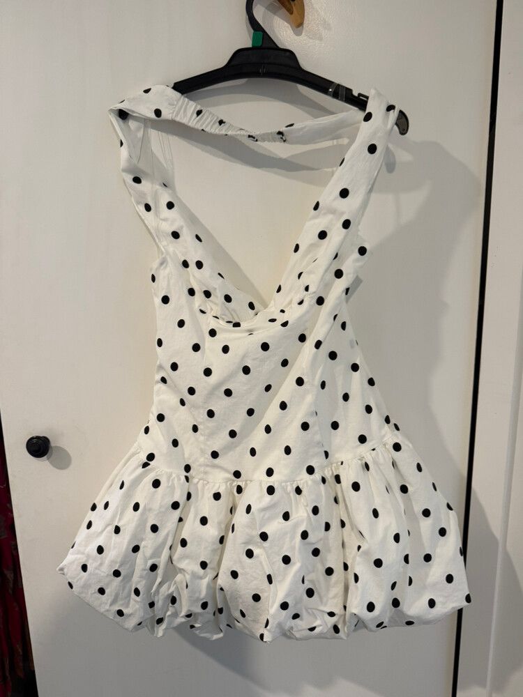 PepperMayo - Peppermayo White Black Polka Dot Dress on Designer Wardrobe PepperMayo - Peppermayo White Black Polka Dot Dress on Designer Wardrobe
