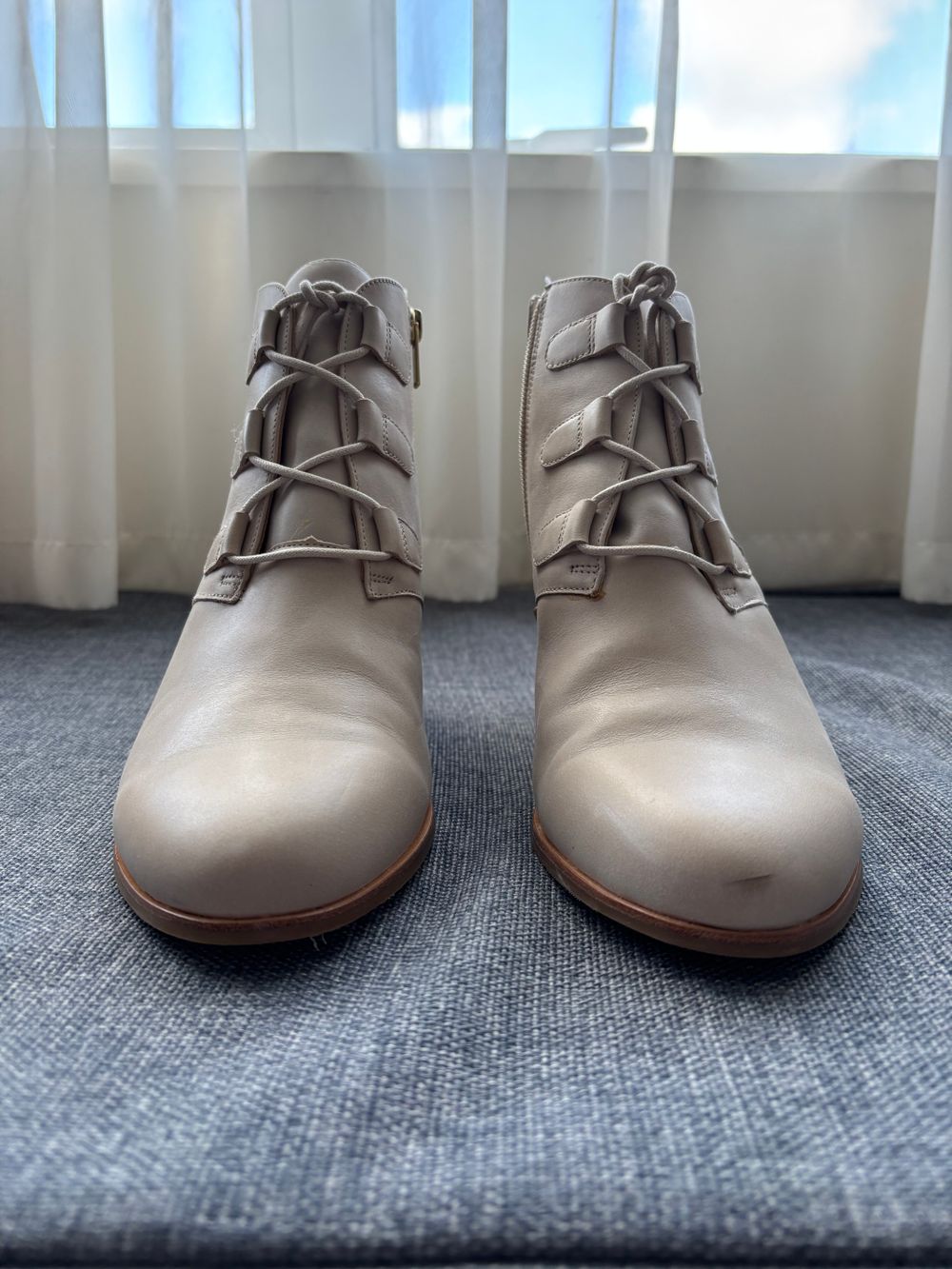 Beige Ankle Boots