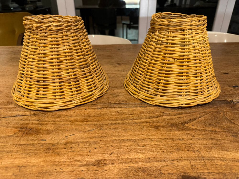 Wicker Lampshades