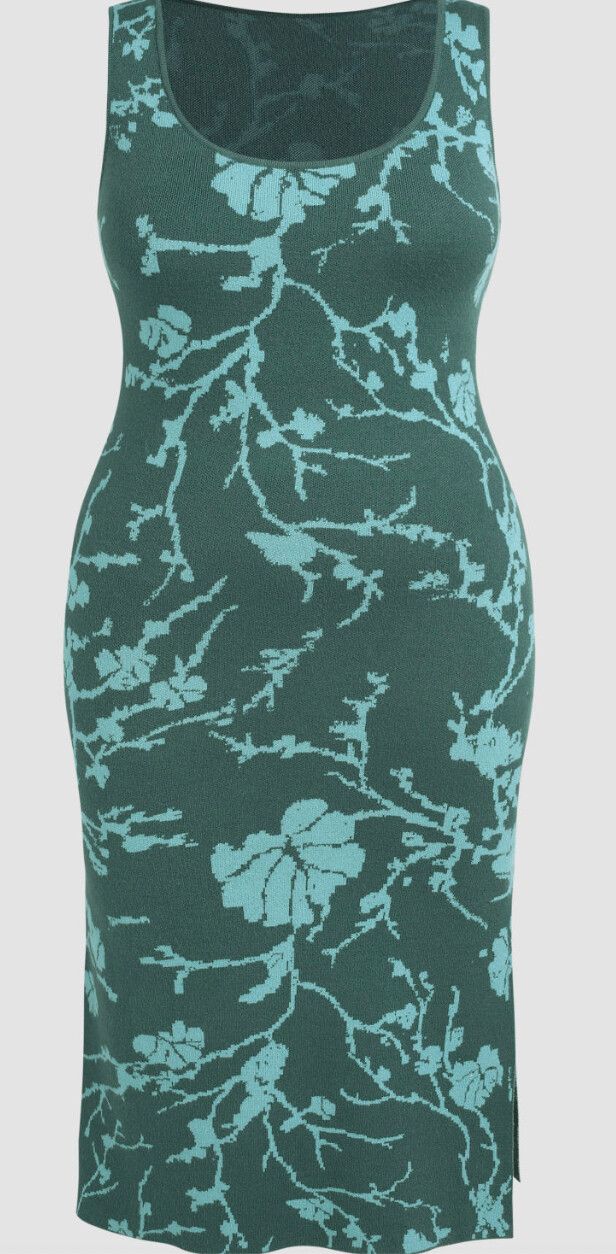 Cider - Floral Knit Dress on Designer Wardrobe