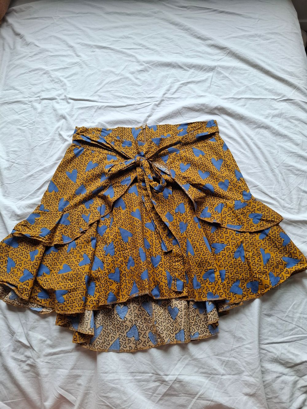 Federation Gold Blue Skirt Size S