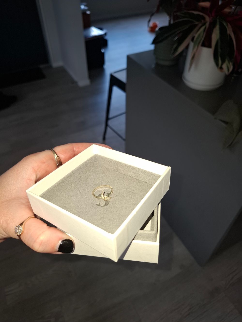Zoe & Morgan Crescent Moon Ring