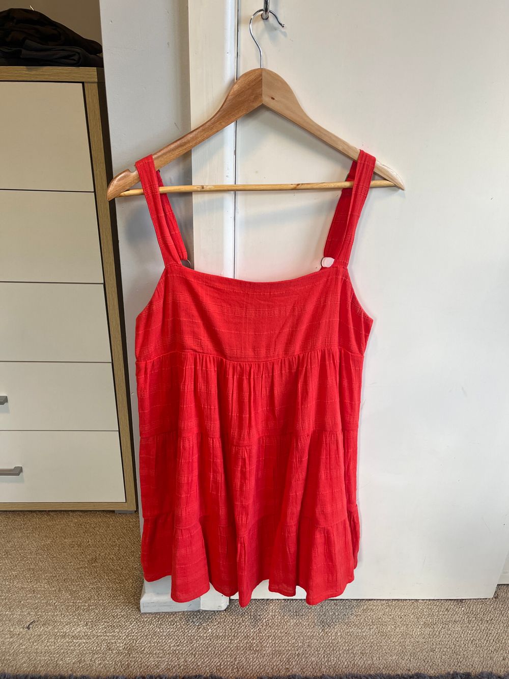 Volcom Tiered Dress - Red size 12
