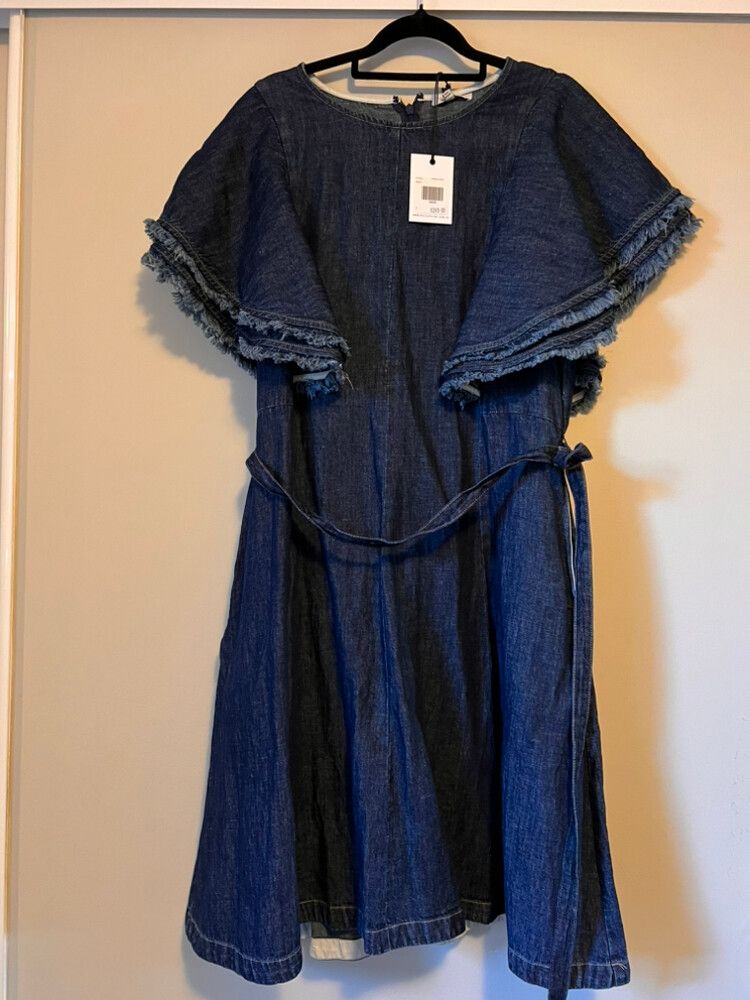 white christmas dresses POL Vintage Charm Denim Dress – Salt and Grace Boutique main image 0