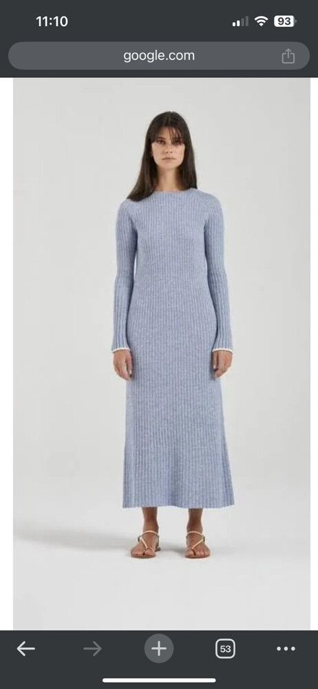 friends with frank Thea dress - blue