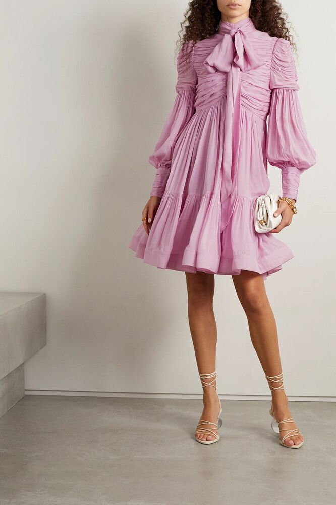zimmermann celestial ruched mini dress Zimmermann