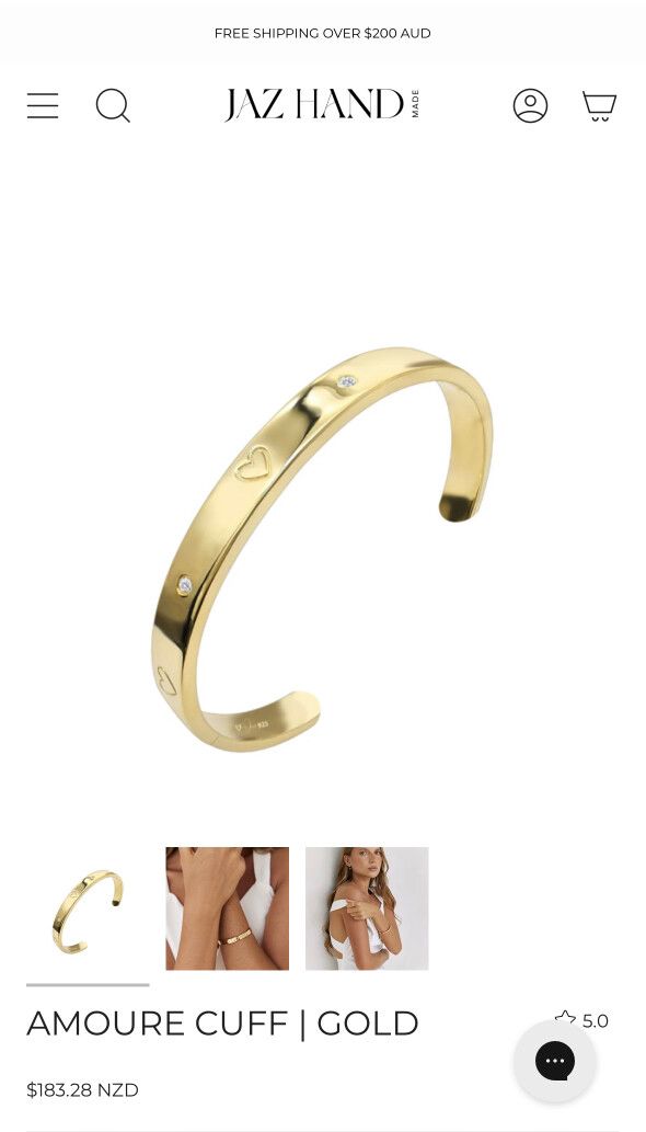 Amoure Cuff Gold