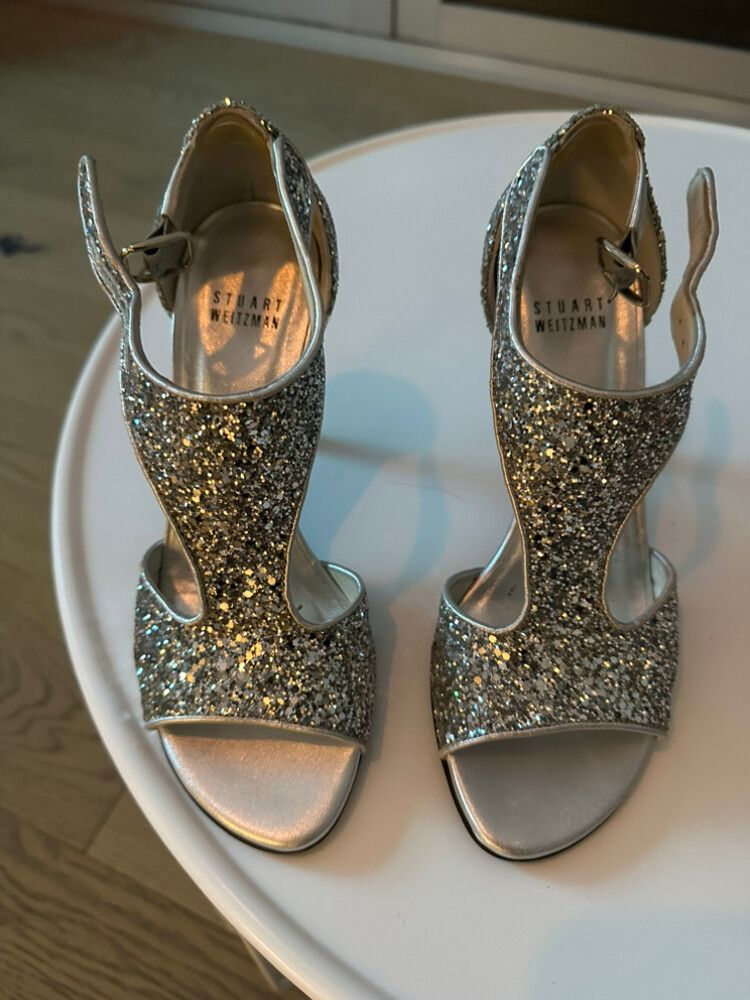 Stuart Weitzman Silver Heels