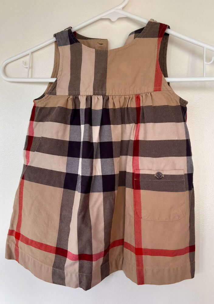 Authentic Burberry Plaid infant dress