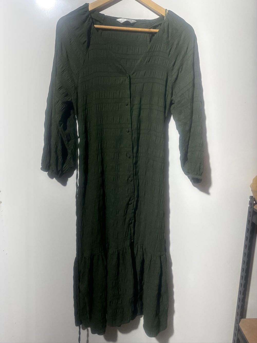 strapless open back dress Kate Middleton Dark Forest Green Autumn Winter Fit Flare Long Sleeve M –  opalroyaleclothing