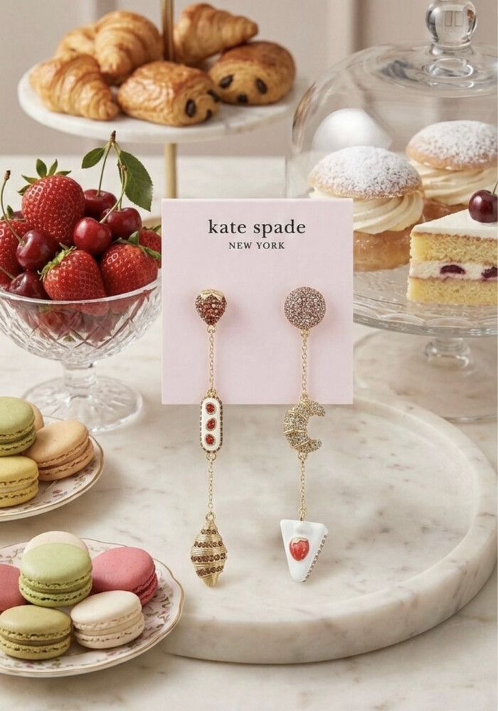 Kate Spade crystal and enamel patisserie earrings- fun!
