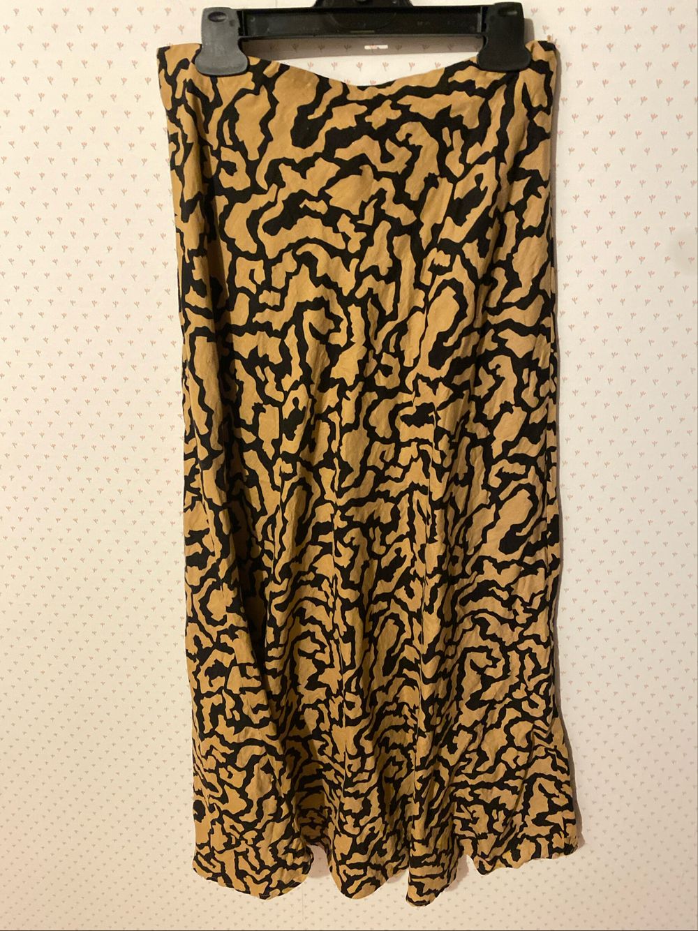 Patterned Skirt On Bias