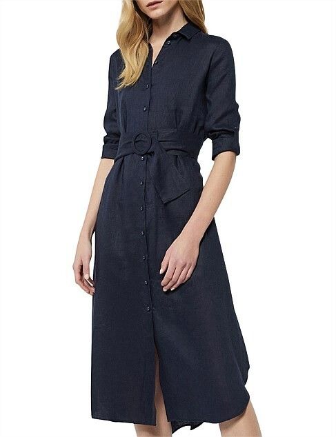 Witchery - Linen Shirt Dress on Designer Wardrobe