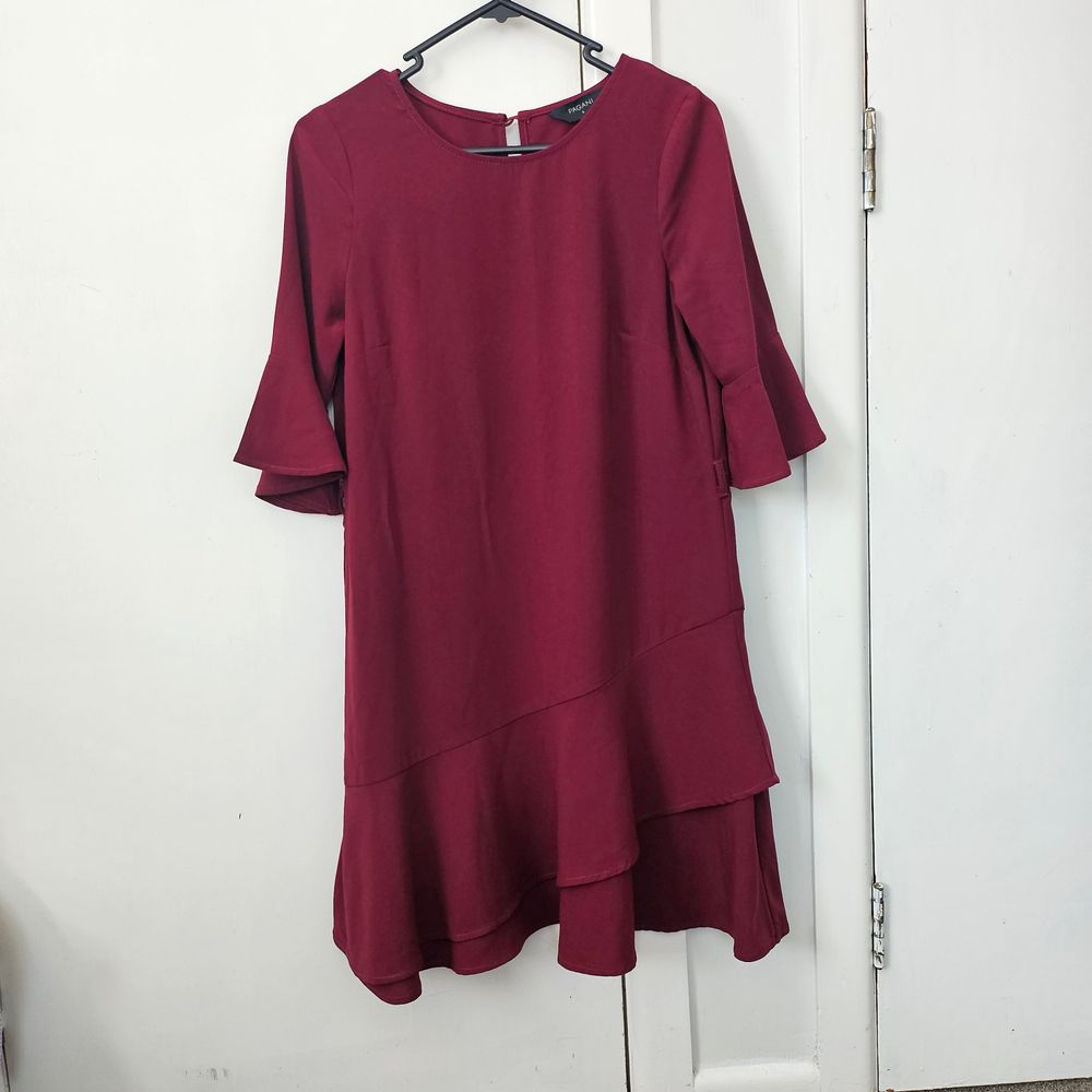 Pagani Red Midi Dress