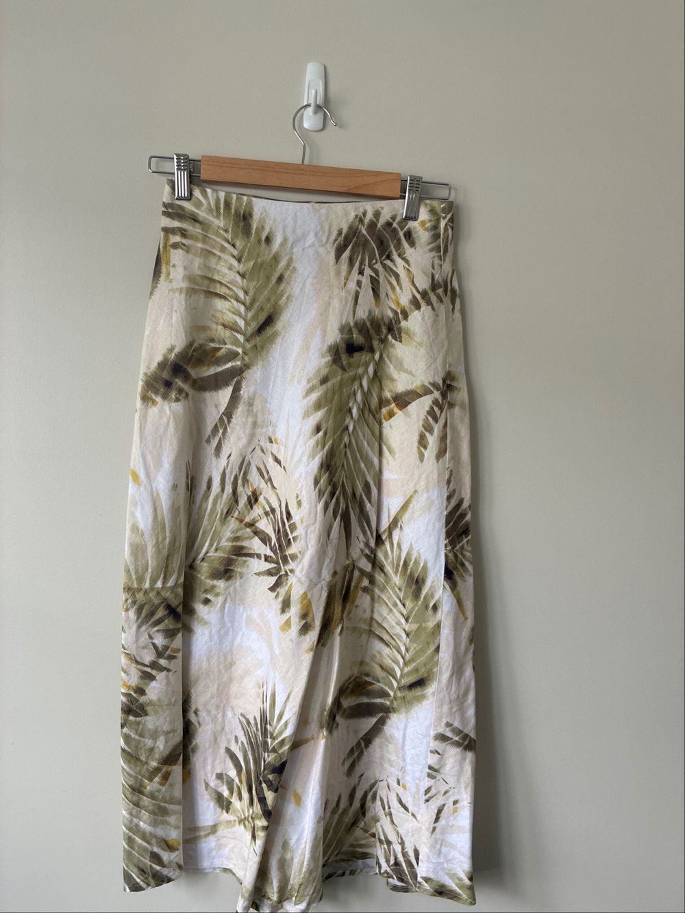 Linen Midi Skirt