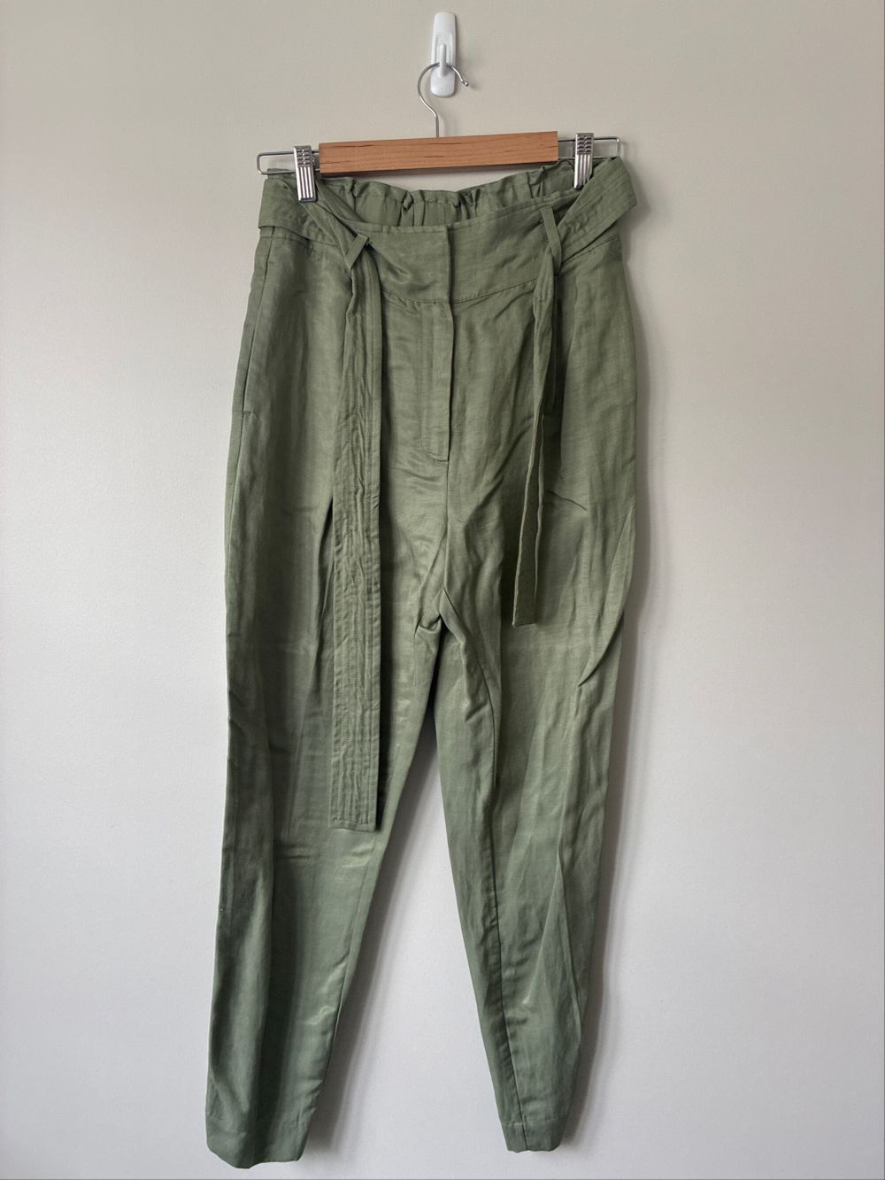 Green Linen Pants