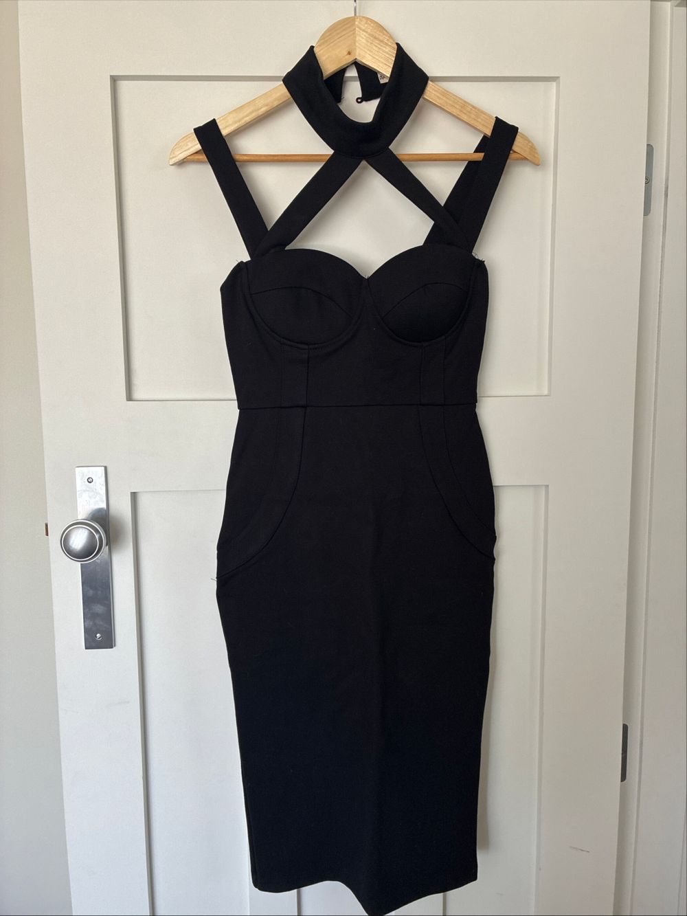 angel biba black dress Angelina Maxi Dress main image 1
