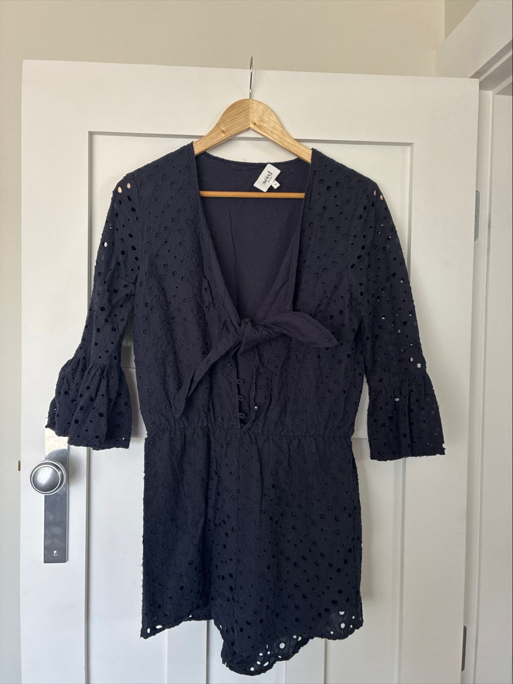 Seed Heritage Navy Playsuit Size 10