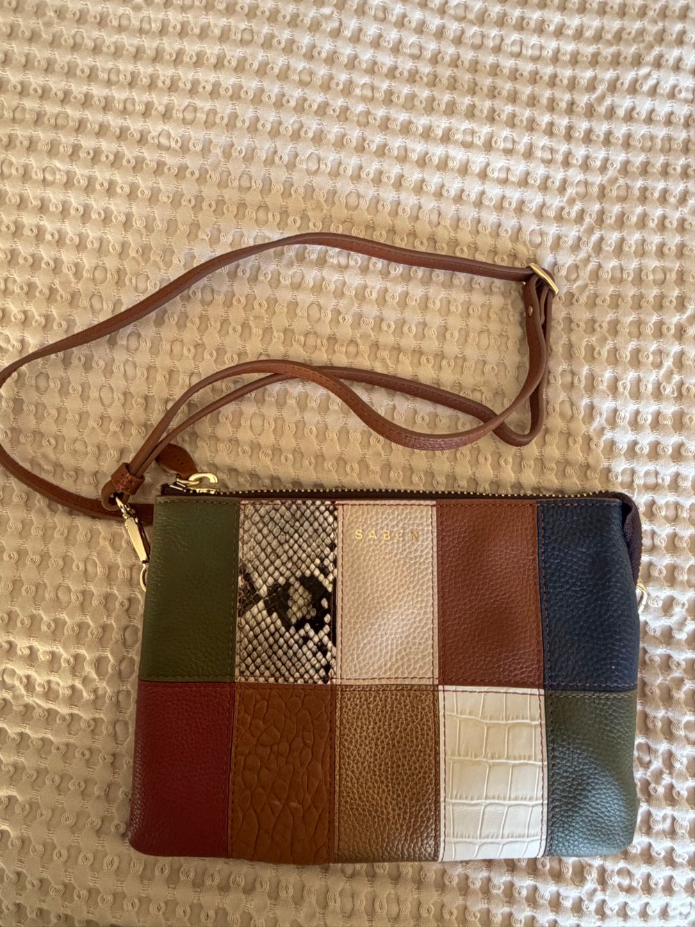 Saben Multicolour Patchwork Tilly Big Sis Crossbody Bag