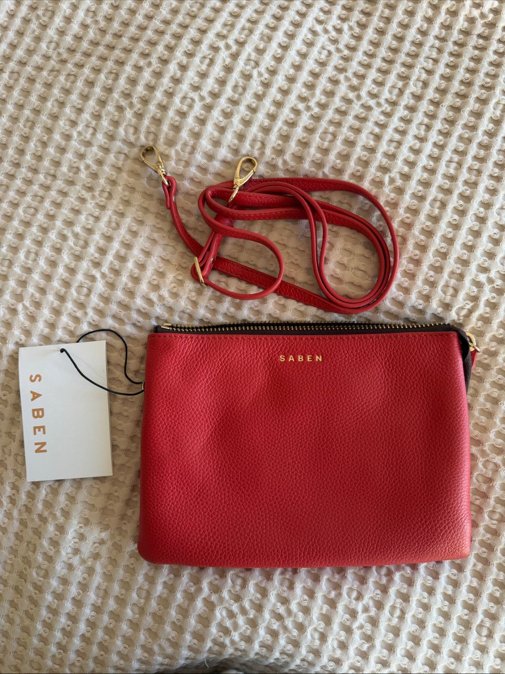 Saben Red Geranium Tilly’s Big Sis Crossbody Bag