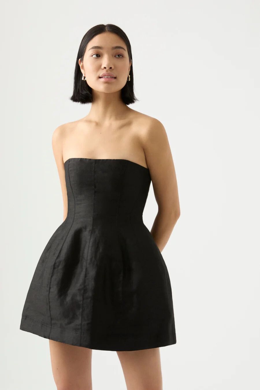 bodycon slip dress mini Kiki de Montparnasse - Kiki de Montparnasse Maxim Mini Slip Dress in Black S