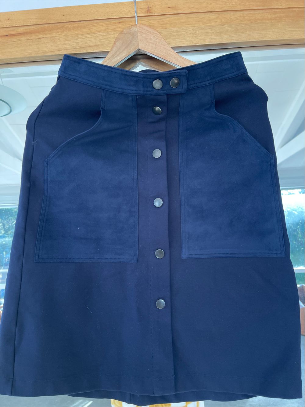 Witchery Blue button front Skirt