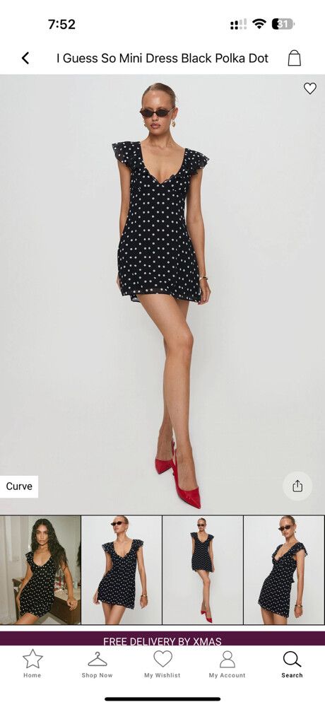 i guess so mini dress black polka dot I Guess So Polka Dot Minidress (Women)
