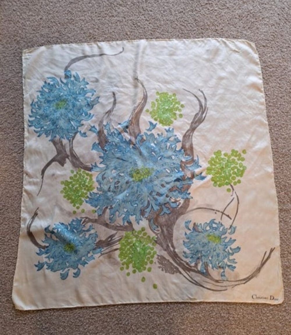 Vintage Christian Dior Silk Scarf