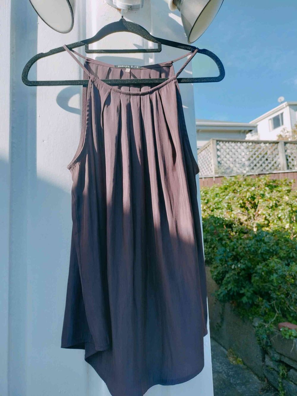 Marilyn Seyb Mauve Sleeveless top