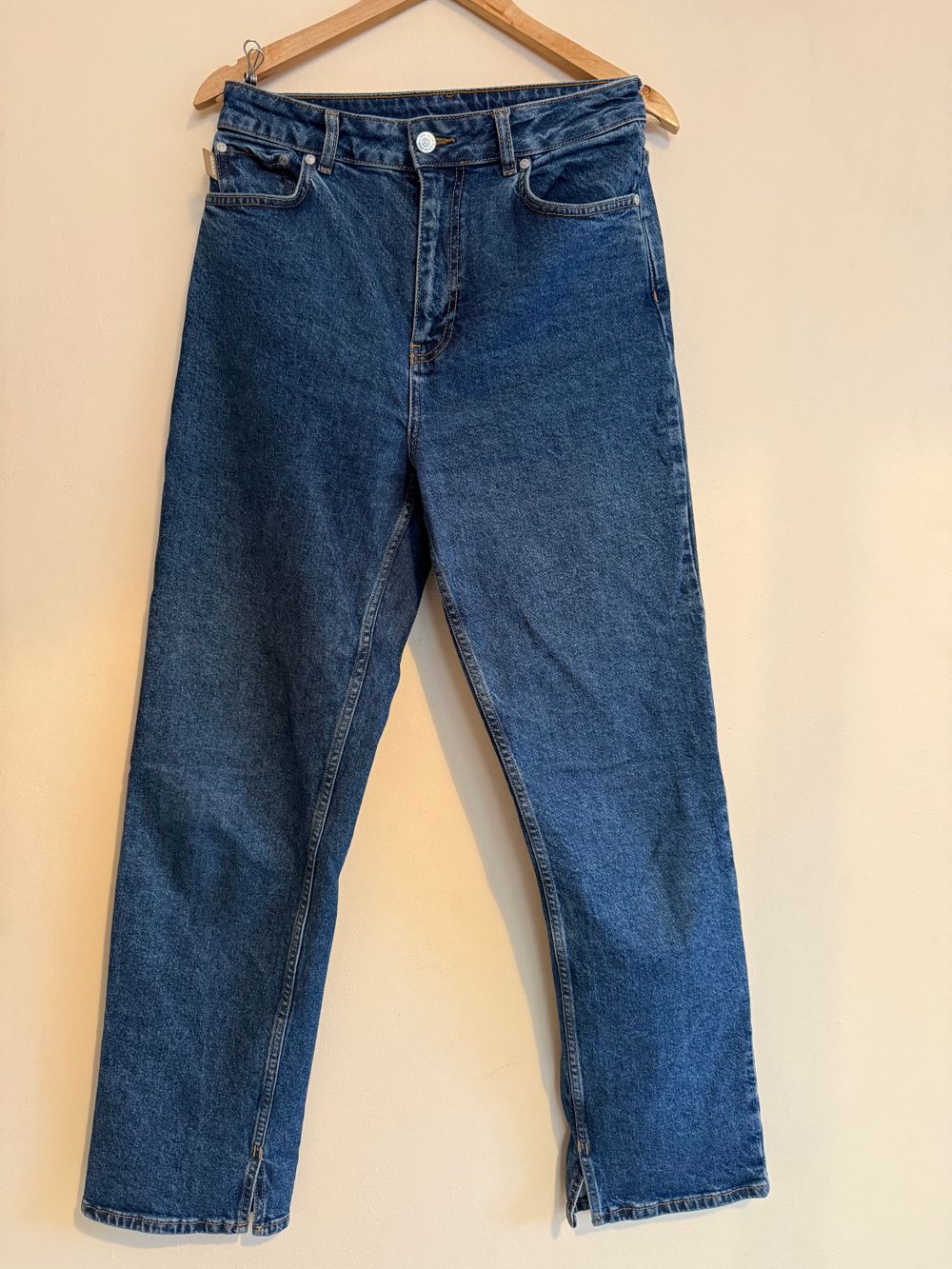 Ganni High Waist Straight Leg Jean