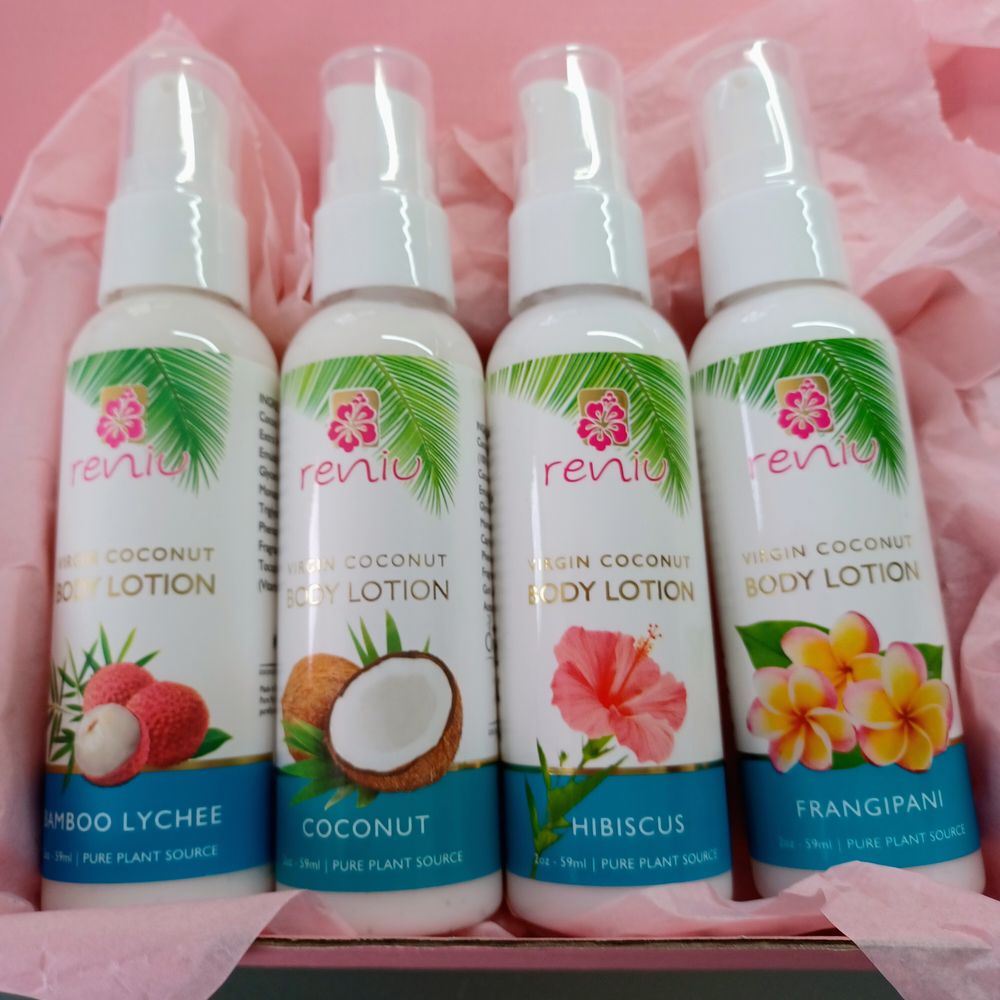Set of 4 Reniu by Pure Fiji Body Lotions