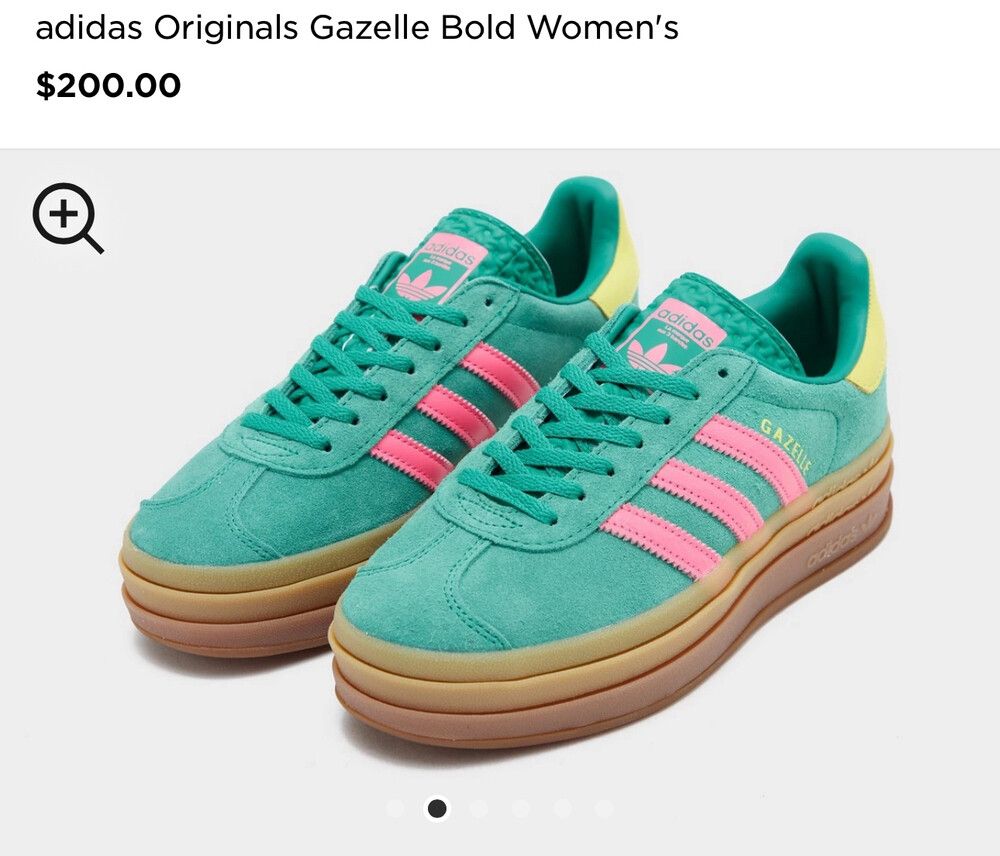 adidas gazelle silver green womens Adidas Gazelle Bold Pink Glow main image 0