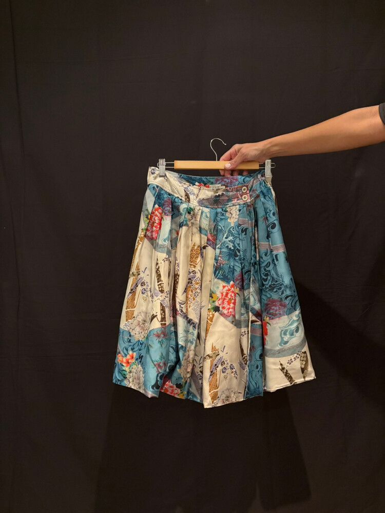 Pauw Silk Skirt Pleated