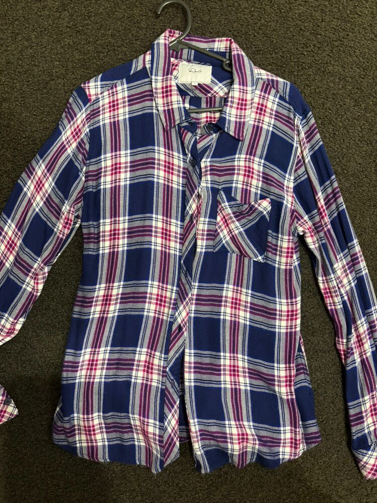 Rails Blue Purple Plaid Shirt
