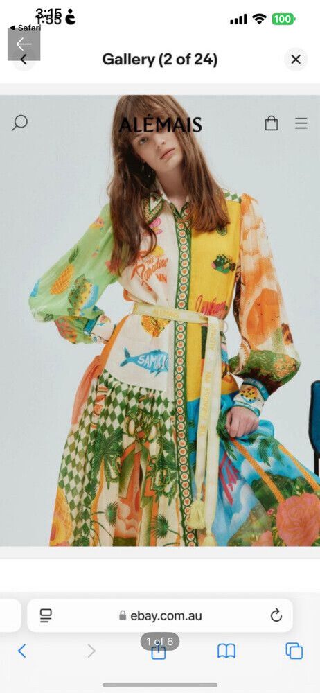 Alemais Paradiso Shirt Dress BNWT