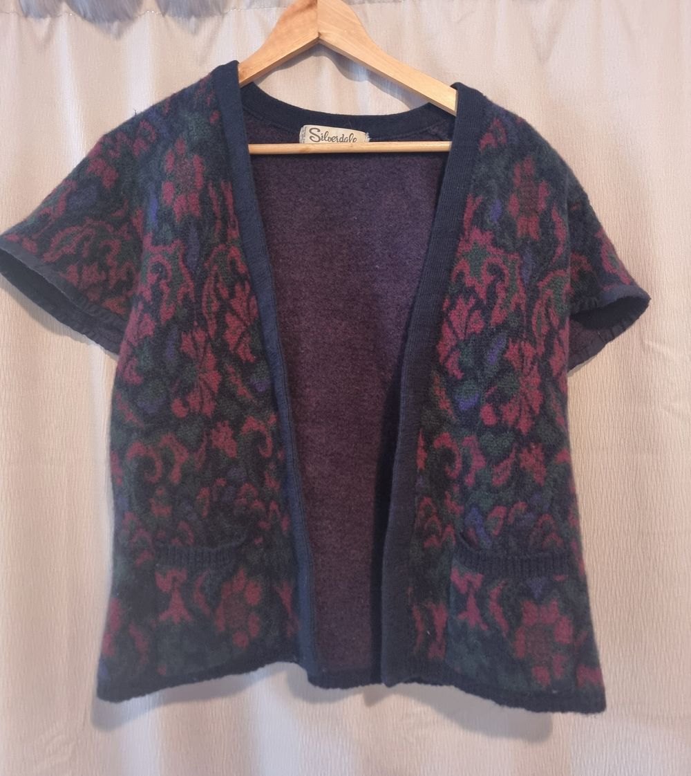 Vintage Floral Cardigan vest