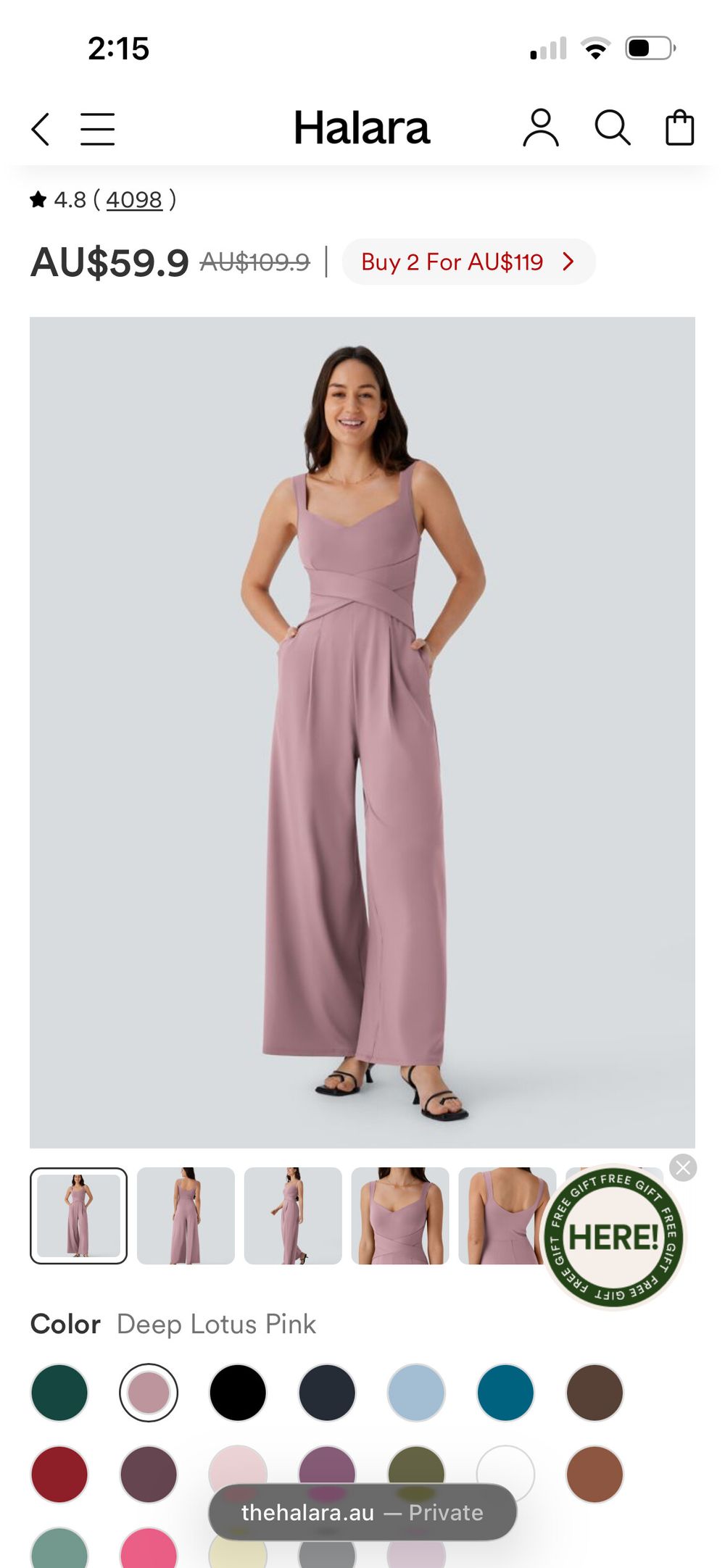 Halara Jumpsuit