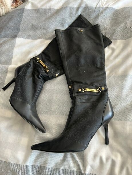 Guess Black Knee High Boots