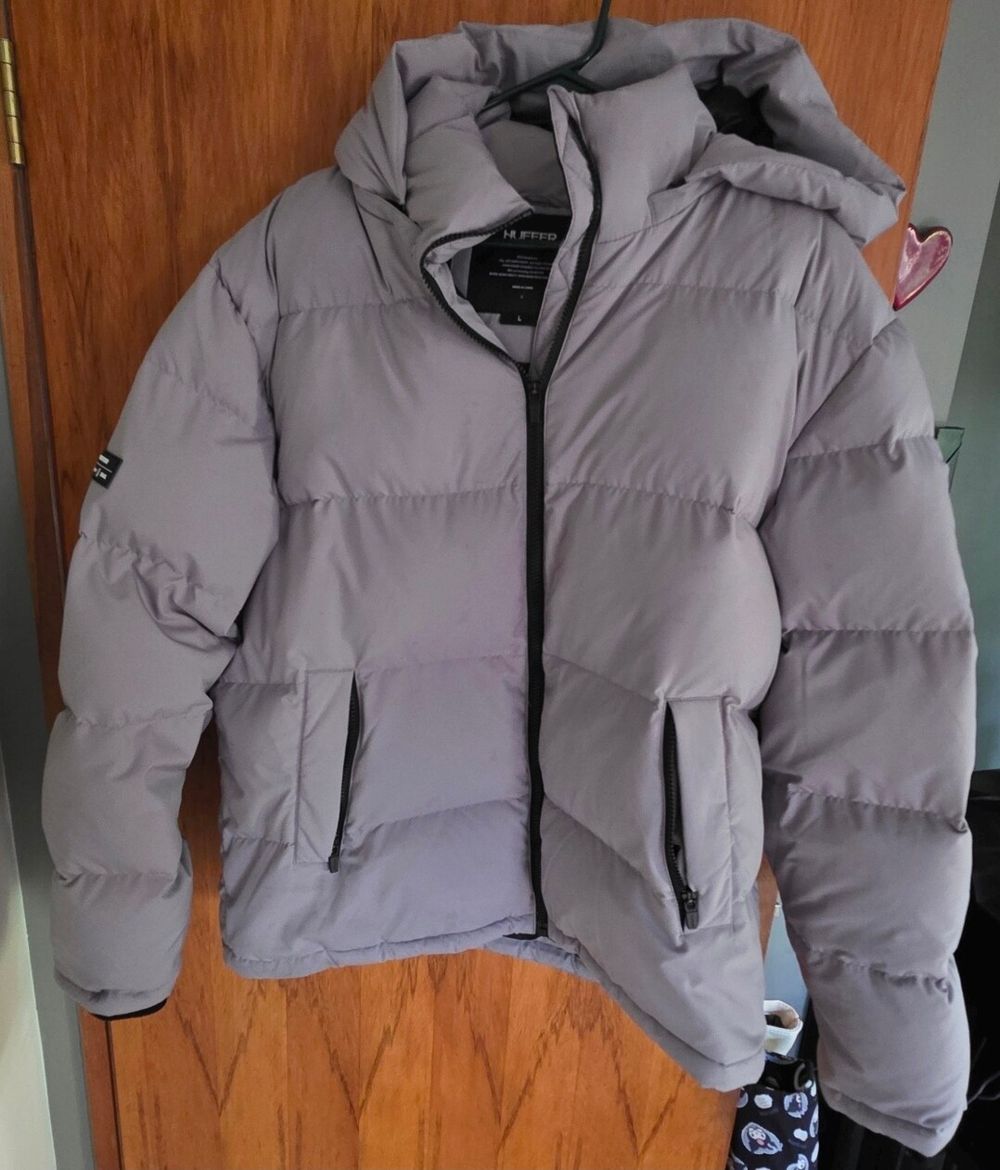 Huffer Grey Puffer Jacket