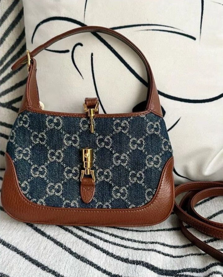 Gucci Jackie in denim Shoulder Bag