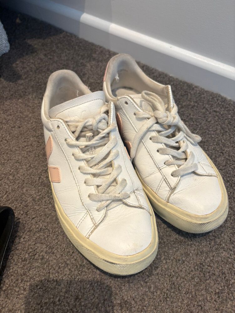 Veja White Pink Sneakers Size EU 39