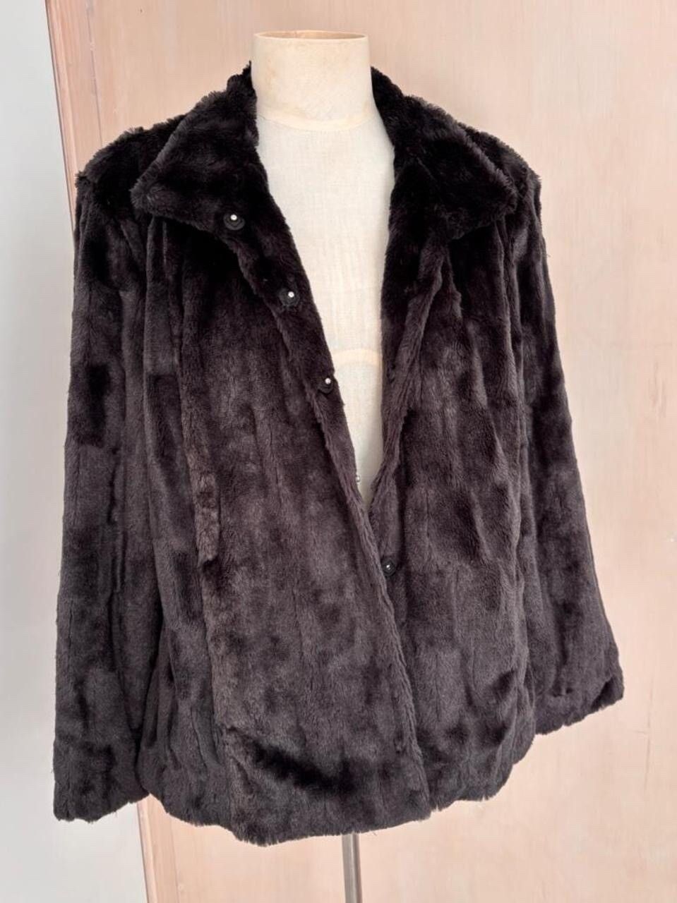 Faux Fur Jacket by RJWEAR – Size 16