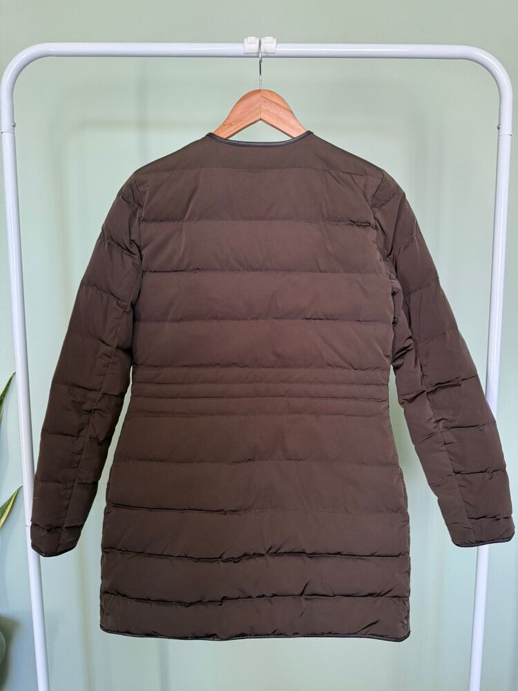 Massimo Dutti Brown Puffer Coat