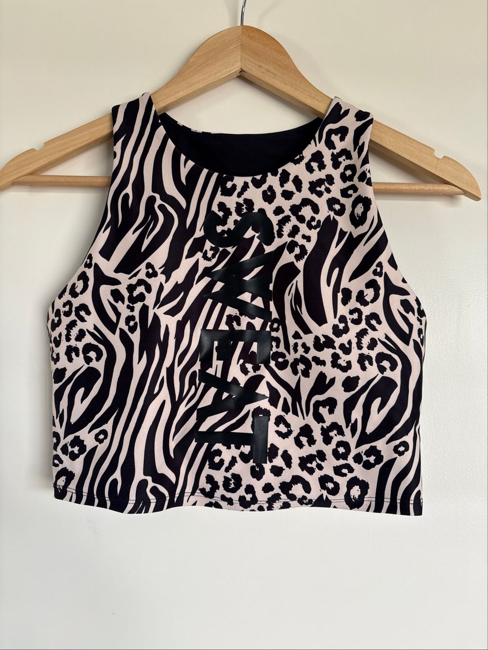 Sweat Republic Animal Print Crop Top