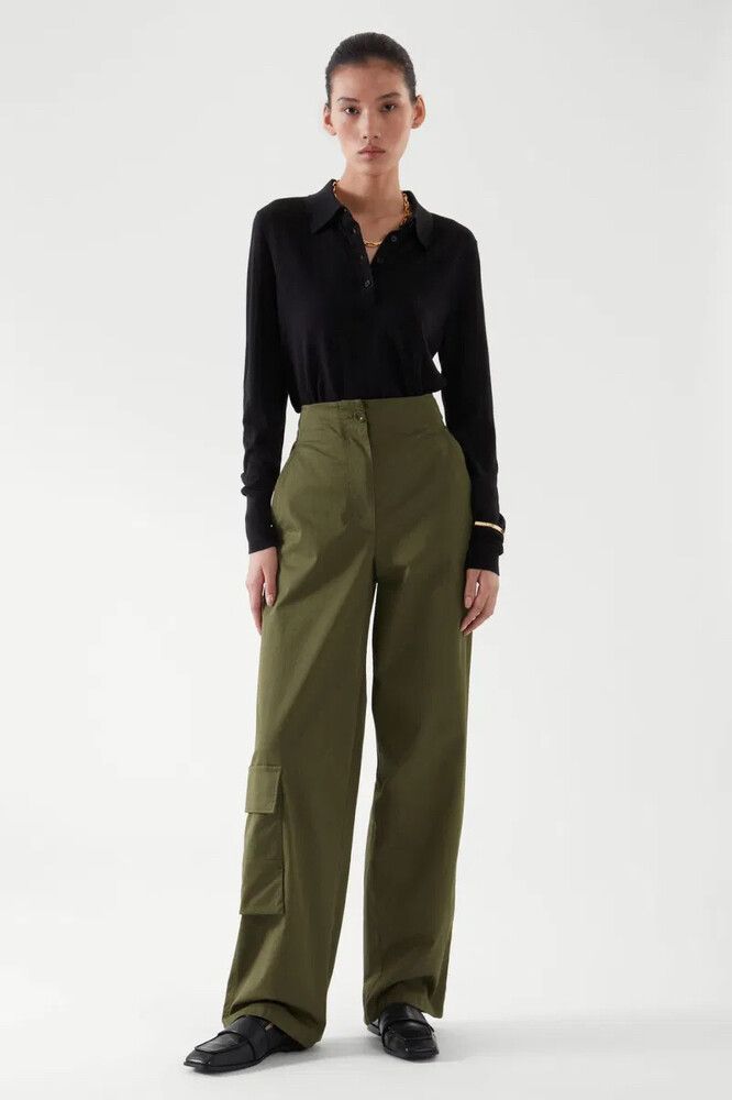 COS Wide Leg Cargo Pants / AU 10