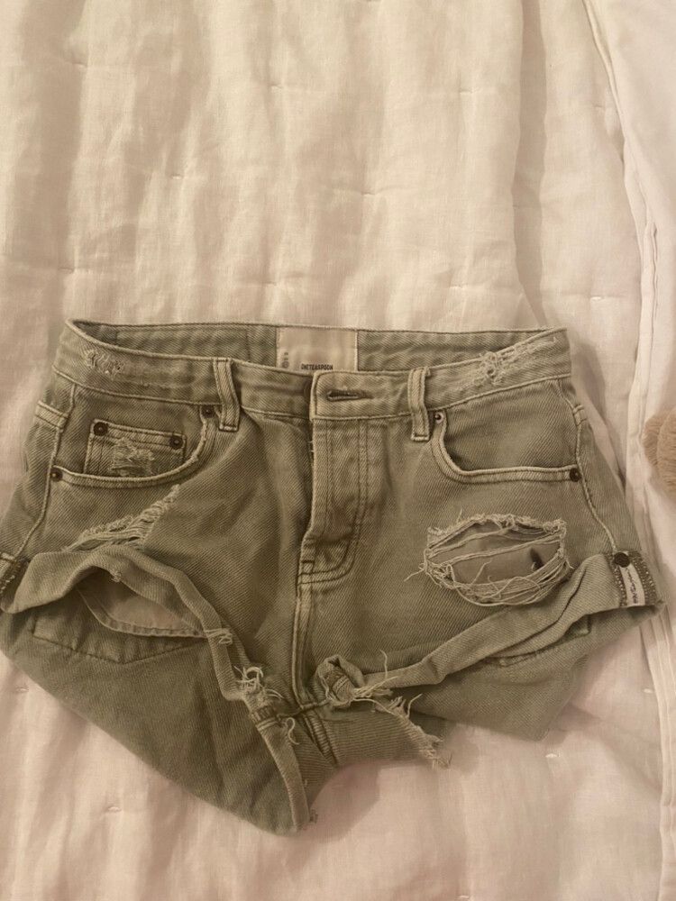 one teaspoon khaki shorts size 24