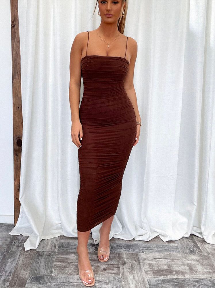 That’s So Fetch Zena Full Length Dress - Brown