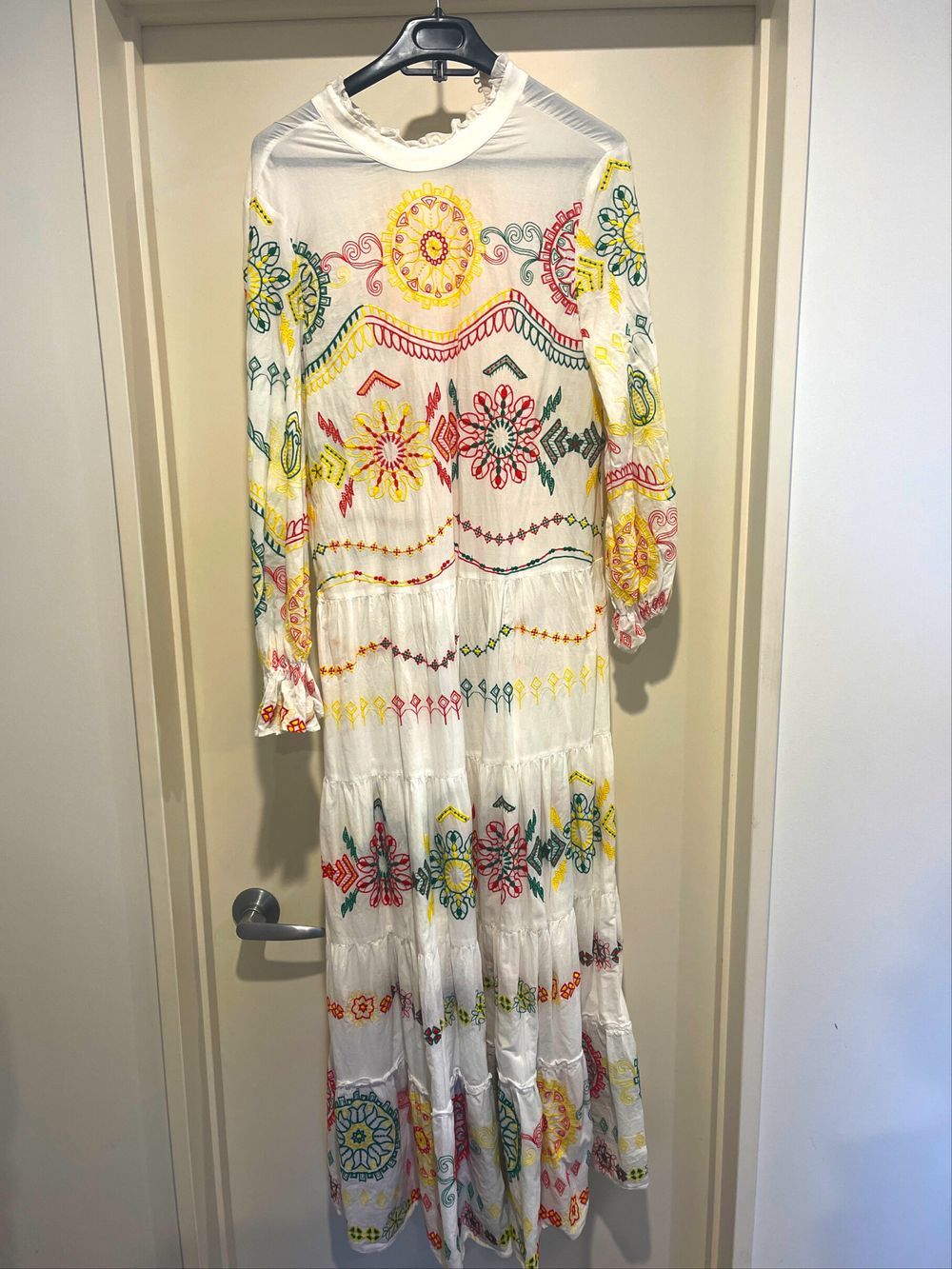 sachin and babi light blue dress NWT Zara Cutwork Embroidery Midi Dress Orange main image 1