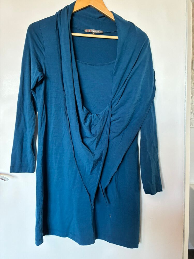 Jane Daniels Blue Merino Wool Tunic or short dress