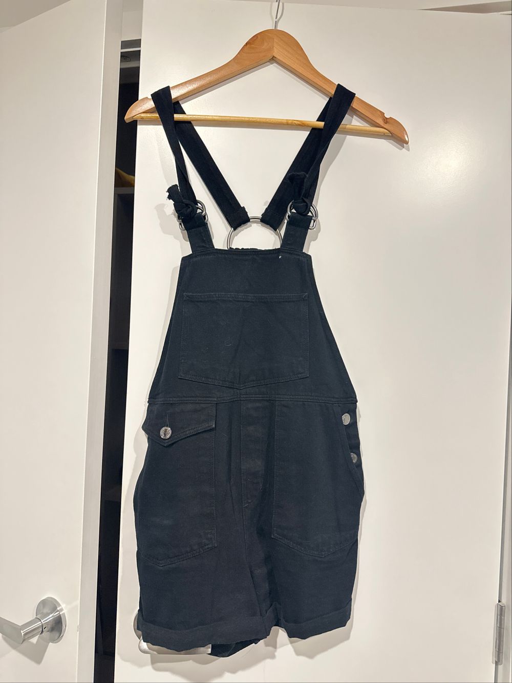 NEUW Black Overalls Shorts